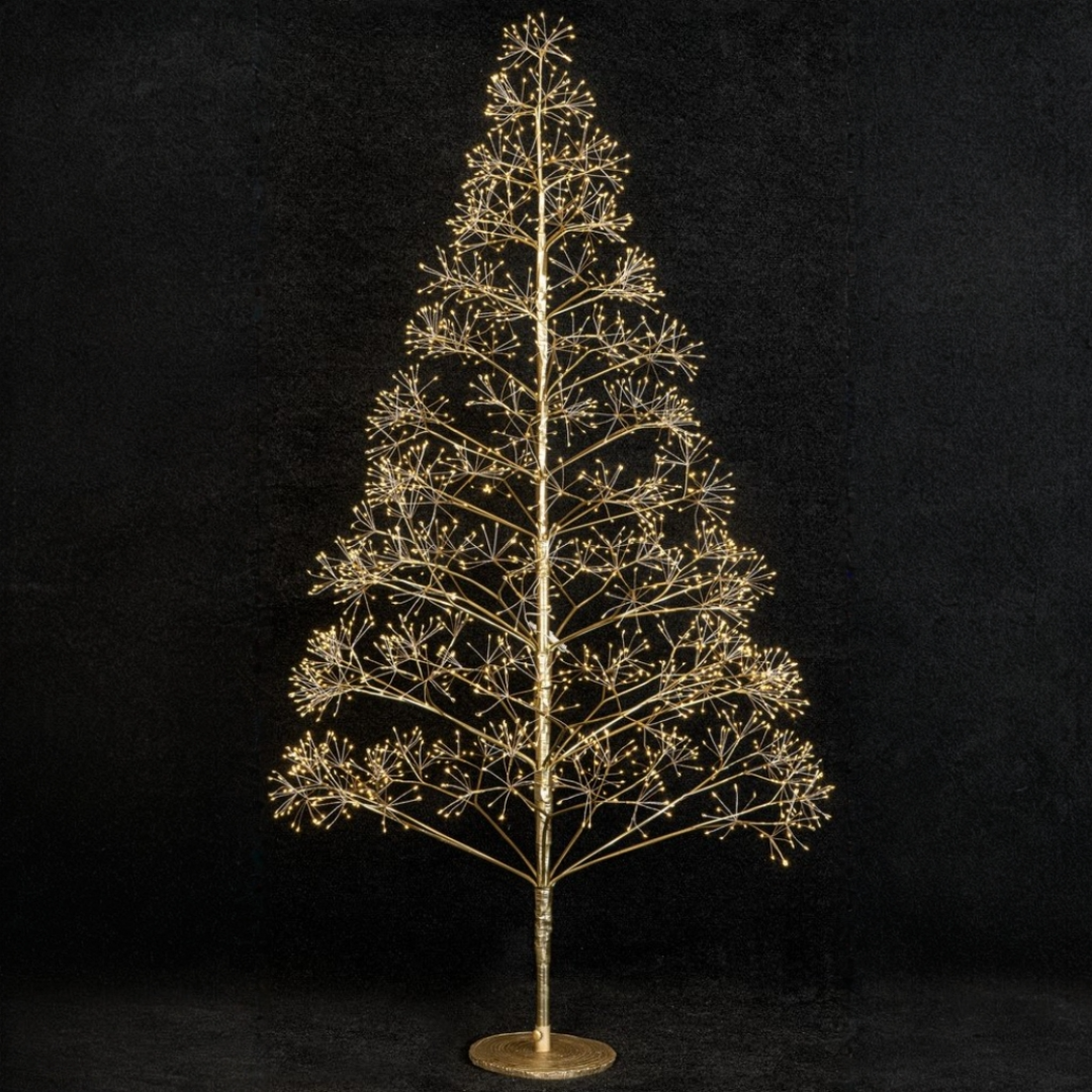 Árvore de Natal 180cm com Luzes de LEDs Frias e Quentes