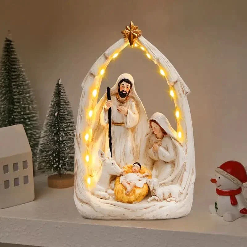 Presépio Sagrado Coração de Maria em Resina – Celebração do Verdadeiro Natal