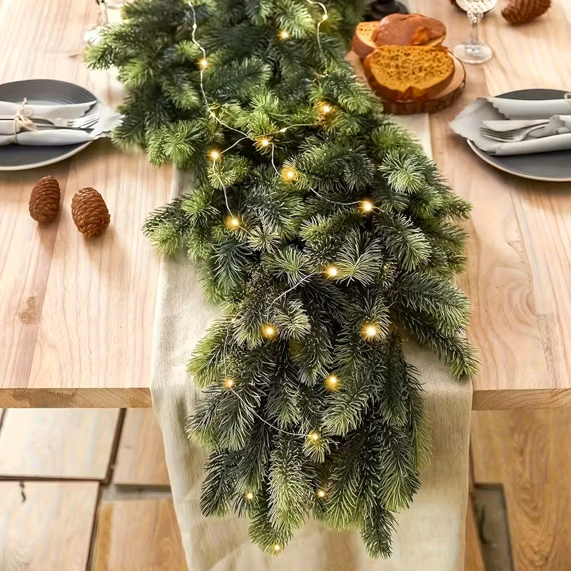 Guirlanda de Natal de Cedro Verde 1,9m