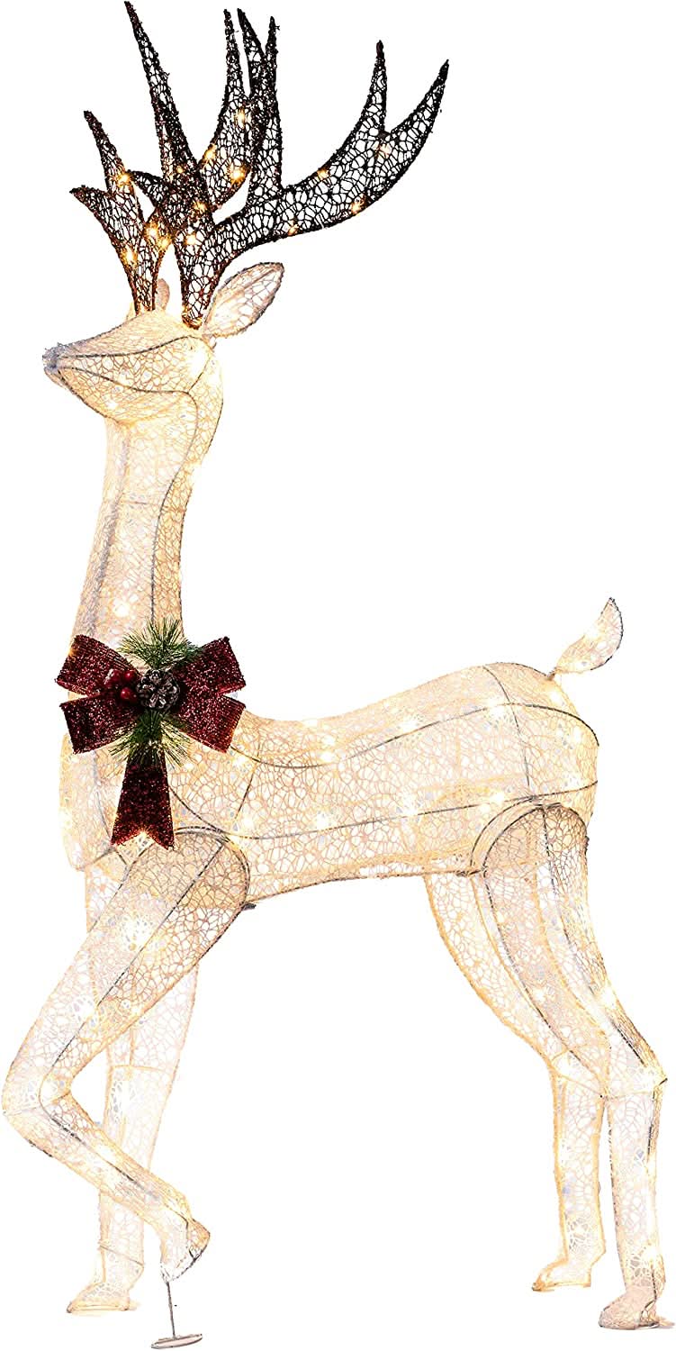 Rena Iluminada com MicroLED – 1,52 m de Altura e Timer Automático