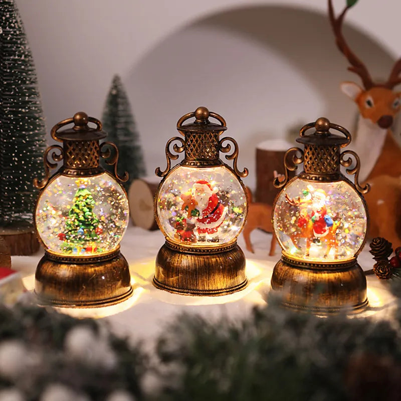 Globo de Neve Musical Luxo com LED - Presente Exclusivo de Natal