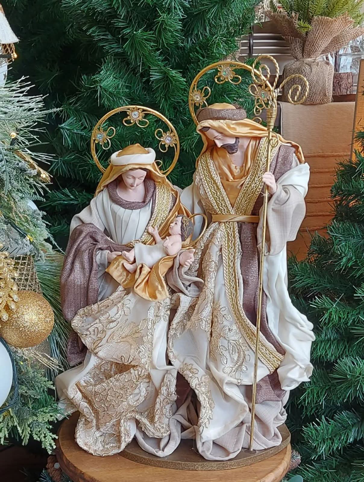 Presépio Família Sagrada Gold – 22 cm