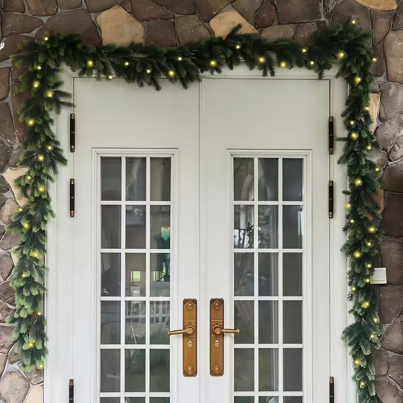Guirlanda de Natal de Cedro Verde 1,9m