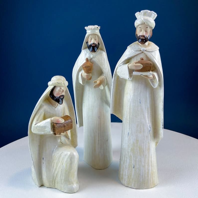 Presépio Robert Stanley – 7 Peças em Resina com Estilo Contemporâneo