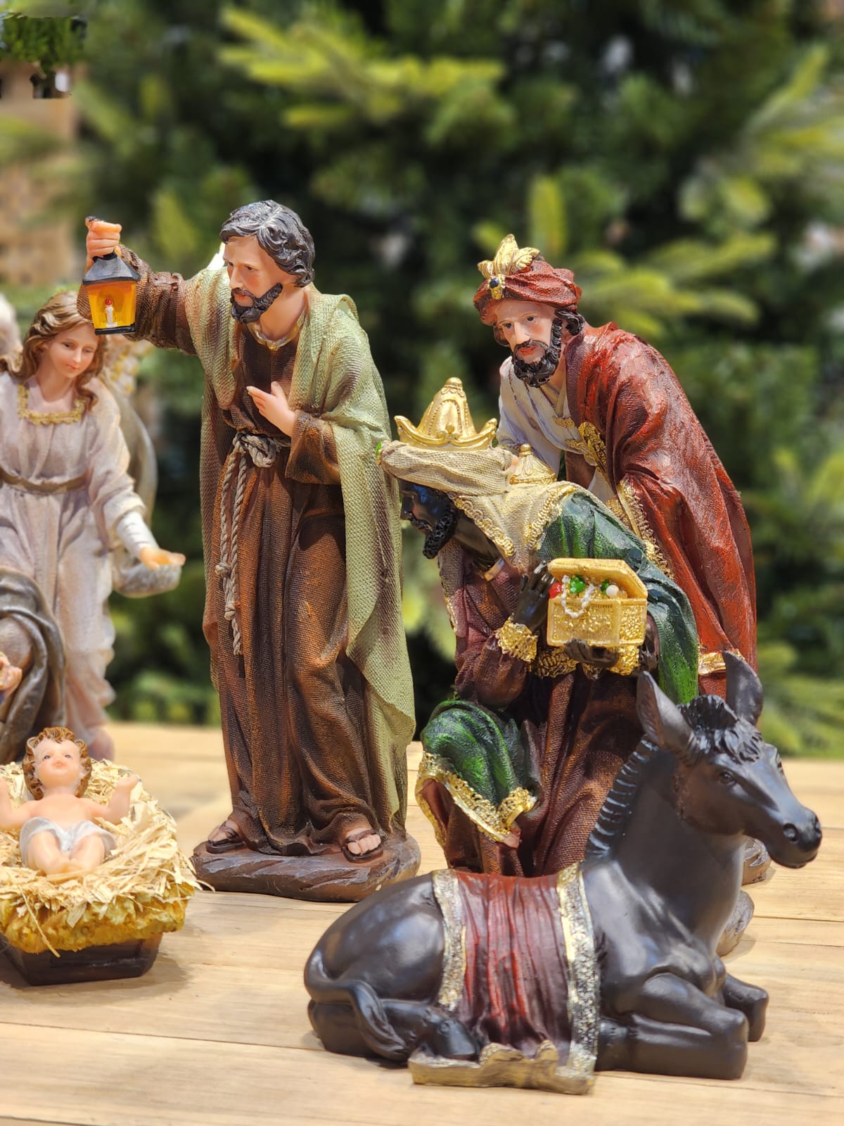 Presépio Sagrada Família 32cm – 11 Peças em Resina Premium