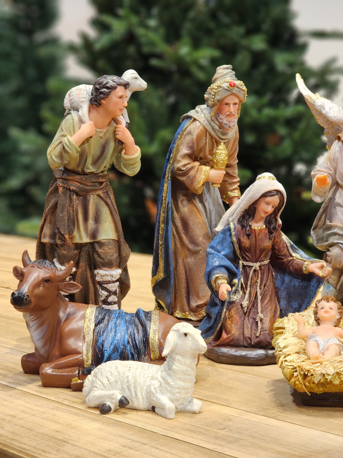 Presépio Sagrada Família 32cm – 11 Peças em Resina Premium