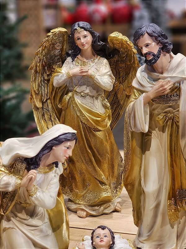Presépio Sagrada Família 11 Peças em Resina | 20cm e 33cm