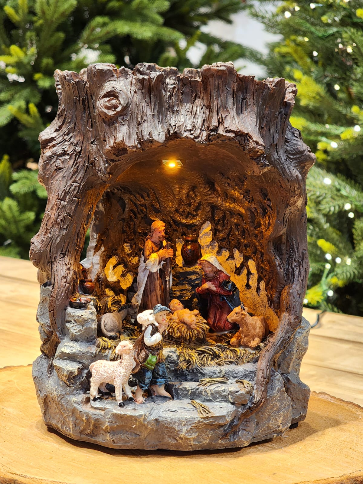 Presépio Iluminado Vila Natalina na Pedra | 28cm e 45cm