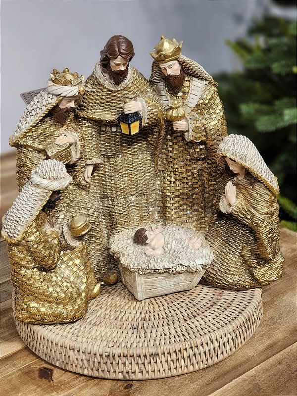 Sagrada Família Dourada em Resina | 20cm e 33cm