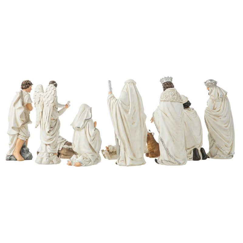 Presépio Tradicional Sagrada Família – Conjunto com 11 Peças em Resina (21 a 32 cm)