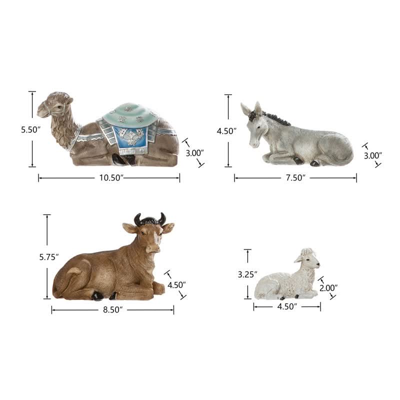 Presépio Luxo com 12 Peças em Resina – Conjunto Completo