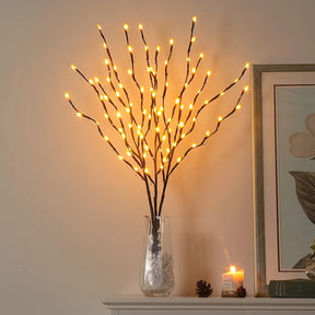 Cordão com 20 Candeeiros LED Decorativos – Luz Quente Floral