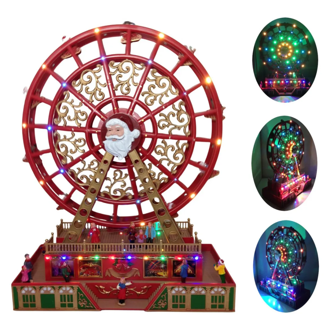 Roda Gigante Natalina Parque De Diversoes Vila Natalina Vermelho