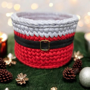 Porta Panetone de Crochê Artesanal - Decoração e Presente de Natal