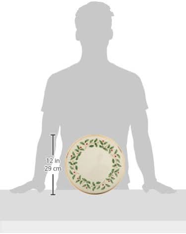 Jogo de Jantar Natalino com Pratos e Canecas – 12 Peças