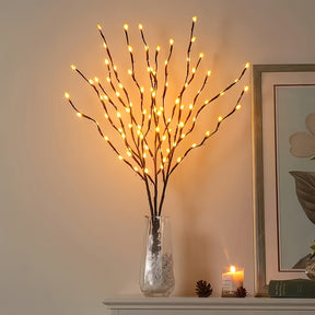 Cordão com 20 Candeeiros LED Decorativos – Luz Quente Floral