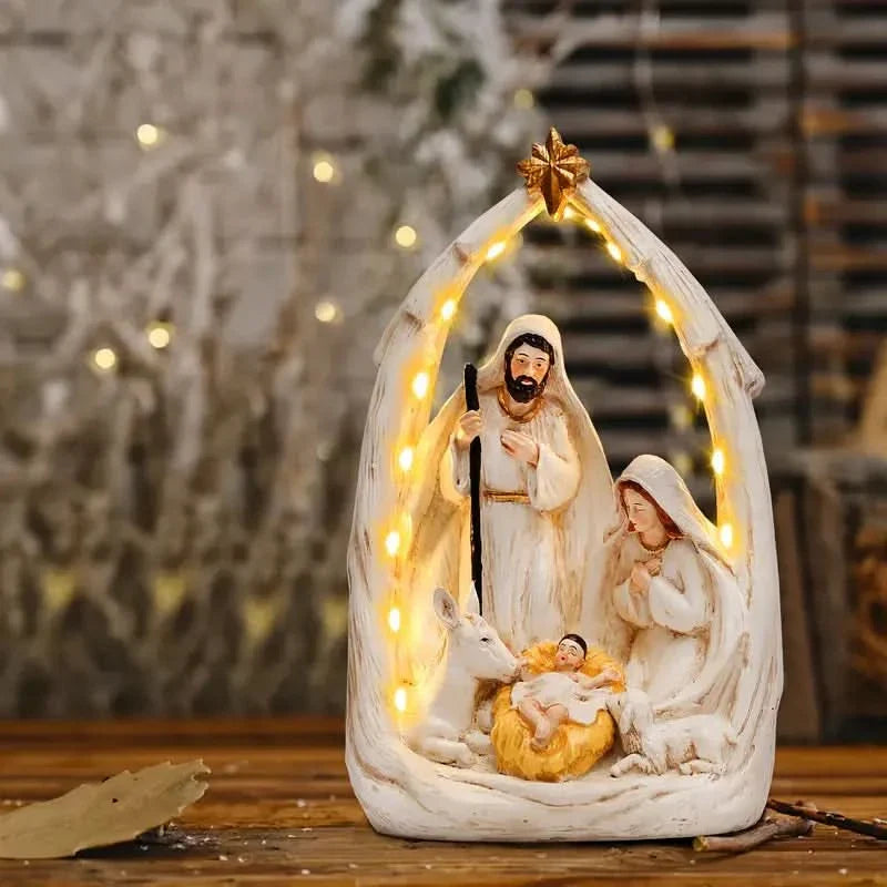 Presépio Sagrado Coração de Maria em Resina – Celebração do Verdadeiro Natal
