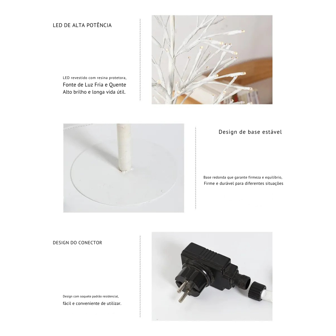 Árvore de LEDs Natalino - Ideal para Decoração de Ambientes e Eventos