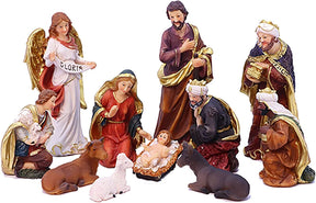 Presépio Tradicional Sagrada Família – Conjunto com 11 Peças (21 a 32 cm)