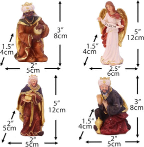Presépio Tradicional Sagrada Família – Conjunto com 11 Peças (21 a 32 cm)