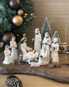 Presépio Infantil com Manjedoura e Anjo – 11 Peças