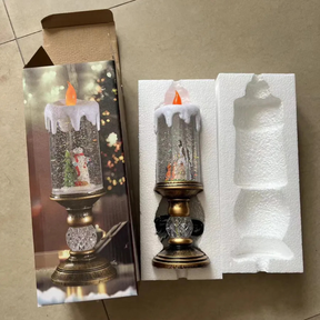 Kit 3 Velas Decorativa Globo de Neve - Musical e LED Luxo