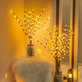 Cordão com 20 Candeeiros LED Decorativos – Luz Quente Floral