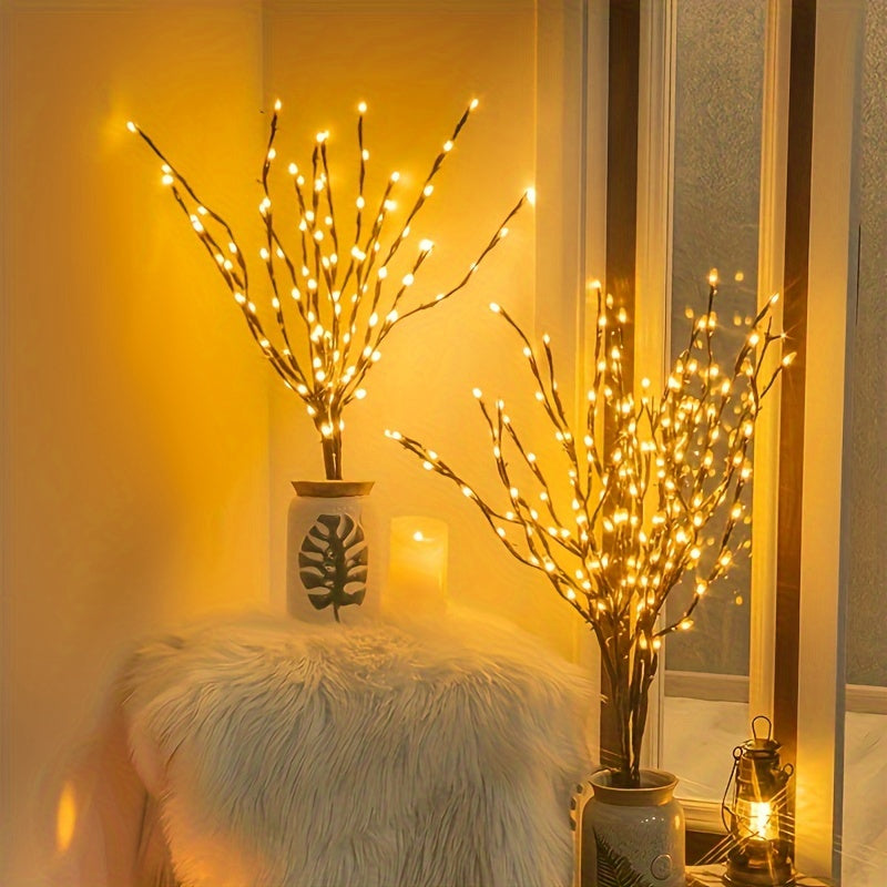 Cordão com 20 Candeeiros LED Decorativos – Luz Quente Floral