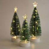 3 Árvores de Natal LED com Fio de Cobre - 16, 19 e 21 cm