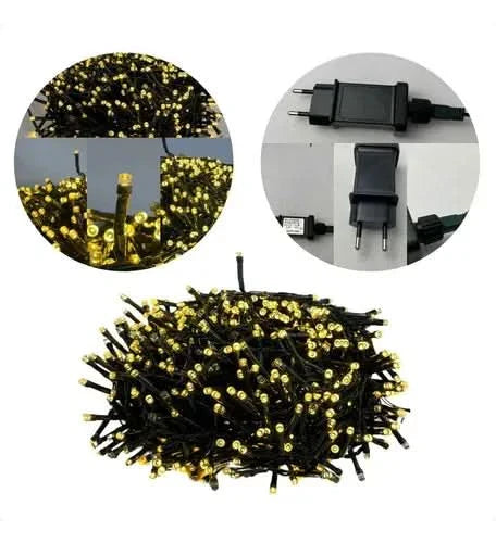 Fio de Luzes LED - Cordão de Fadas para Natal