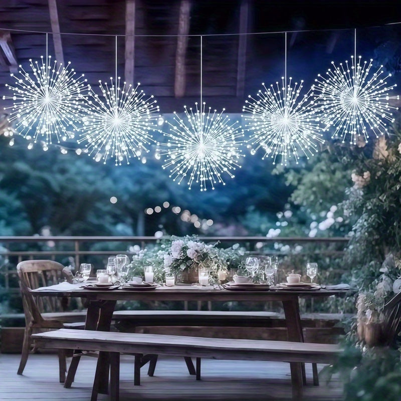 Kit de Luzes solares de fogos de artifício de Natal ao ar livre