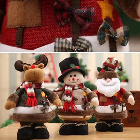 Bonecos de Natal de Pelúcia para Decoração Festiva