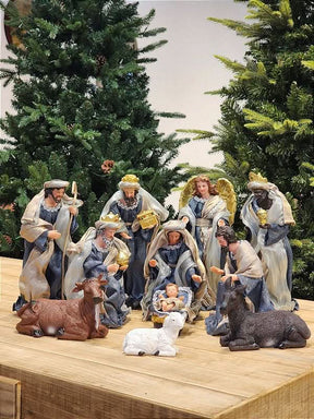 Presépio Sagrada Família – 11 Peças em Resina Premium