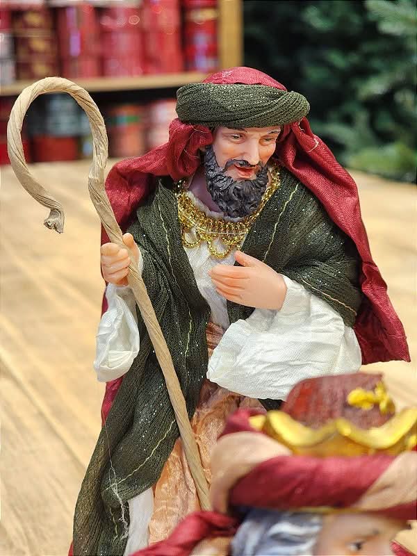 Presépio Sagrada Família em Tecido – 11 Peças Artesanais