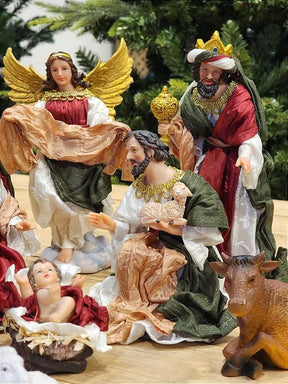 Presépio Sagrada Família em Tecido – 11 Peças Artesanais