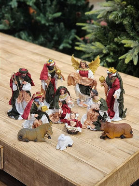 Presépio Sagrada Família em Tecido – 11 Peças Artesanais