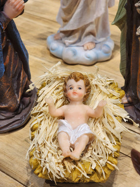 Presépio Sagrada Família Clássico - 11 Peças em Resina | 20cm, 33cm e 48cm