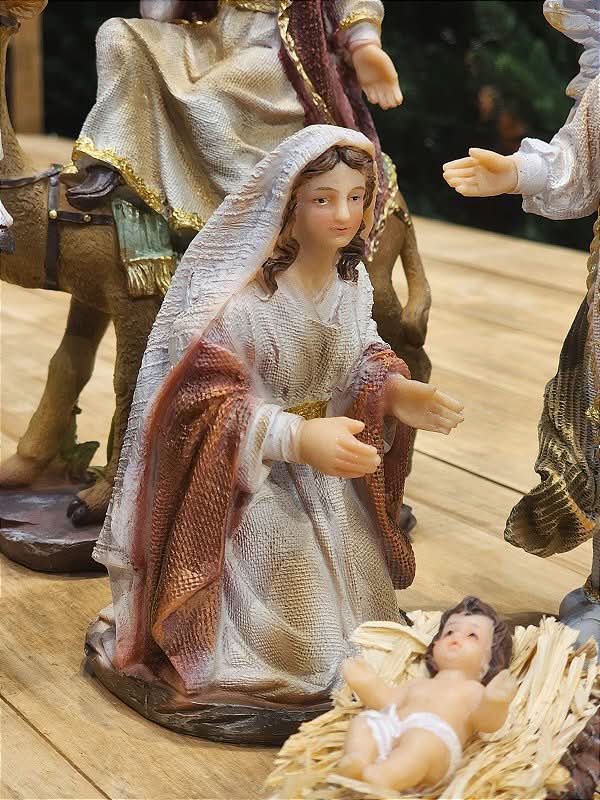Presépio Sagrada Família 11 Peças em Resina | 20cm e 33cm