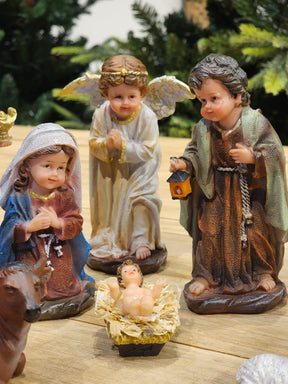Presépio Infantil Colorido 11 Peças | 20cm, 33cm e 42cm