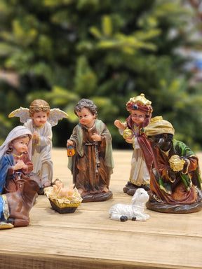 Presépio Infantil Colorido 11 Peças | 20cm, 33cm e 42cm