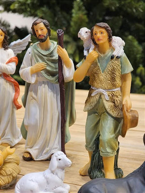 Presépio Sagrada Família 11 Peças em Resina | 20cm e 33cm