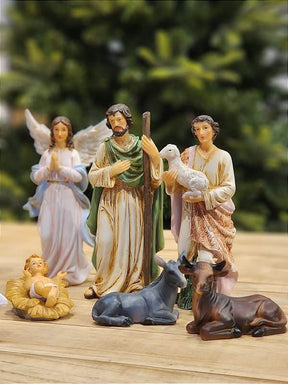 Presépio Sagrada Família 11 Peças em Resina | 20cm e 33cm