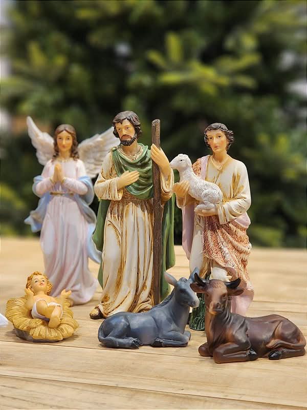 Presépio Sagrada Família 11 Peças em Resina | 20cm e 33cm