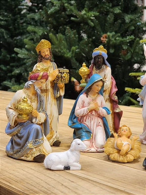 Presépio Sagrada Família 11 Peças em Resina | 20cm e 33cm