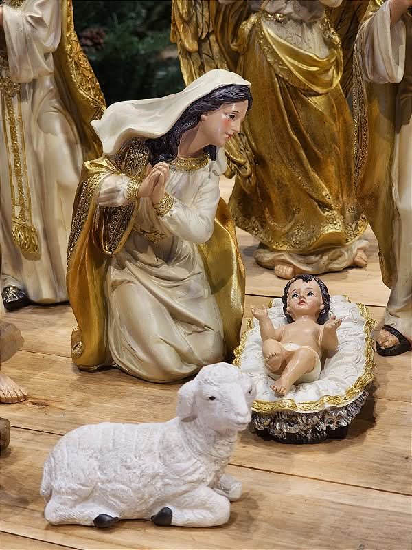 Presépio Sagrada Família 11 Peças em Resina | 20cm e 33cm