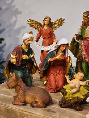 Presépio em Resina 9 Peças | 28cm e 45cm