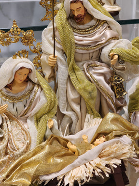 Sagrada Família Champanhe e Dourado | 28cm e 45cm