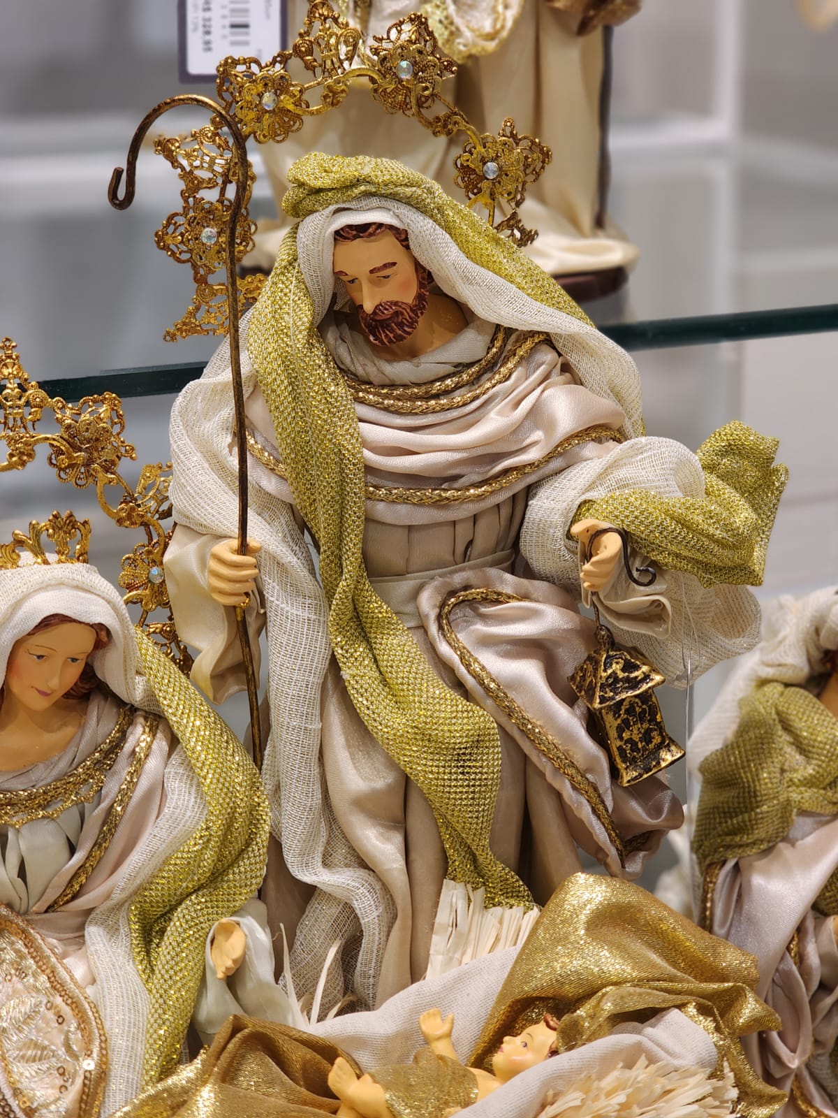 Sagrada Família Champanhe e Dourado | 28cm e 45cm