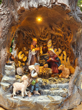 Presépio Iluminado Vila Natalina na Pedra | 28cm e 45cm