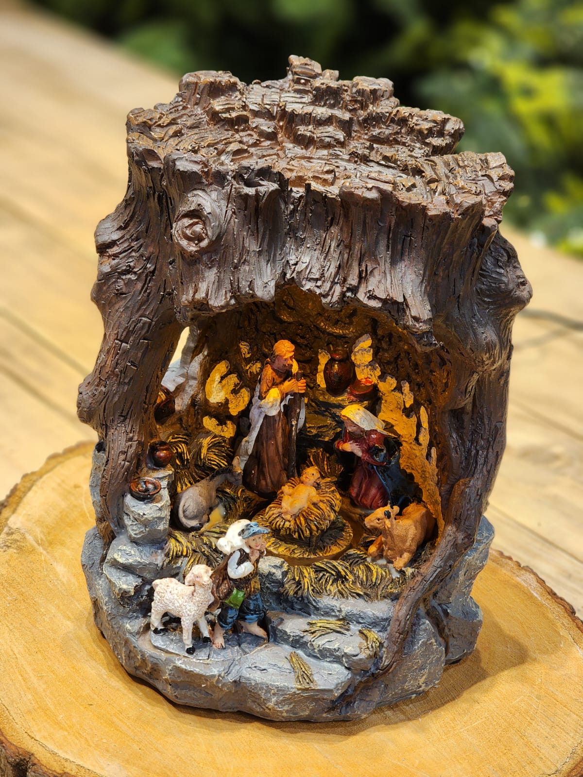 Presépio Iluminado Vila Natalina na Pedra | 28cm e 45cm